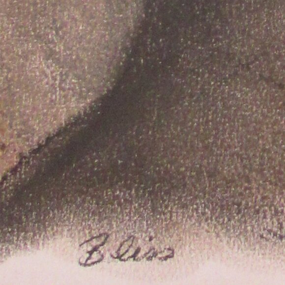 'Bliss' Pastel Painting on Paper, Framed, Spiritual, Buddha, Meditation, 9"x 12" - Picture 2 of 7